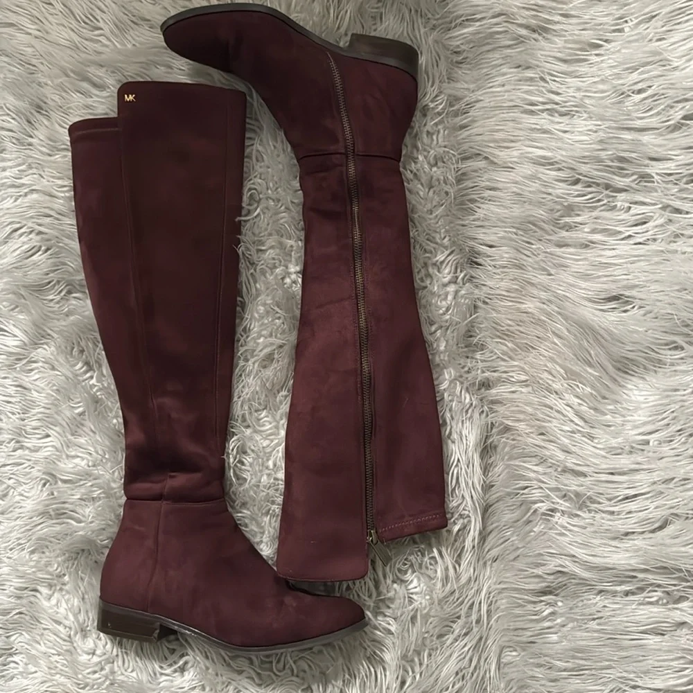 MICHAEL Michael Kors Over-the-Knee Boots in Burgundy
